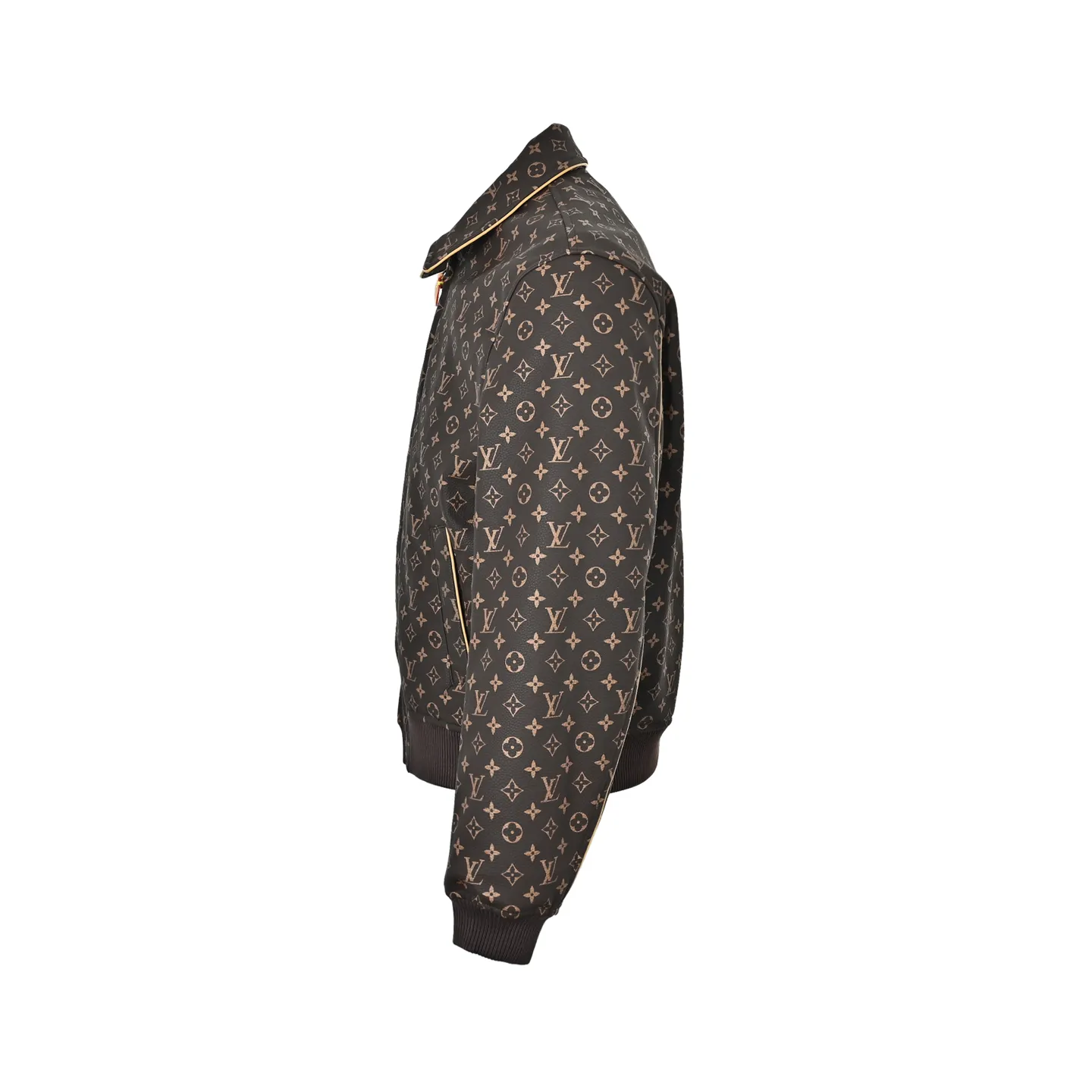 Louis Vuitton/Louis Vuitton old flower printed leather jacket